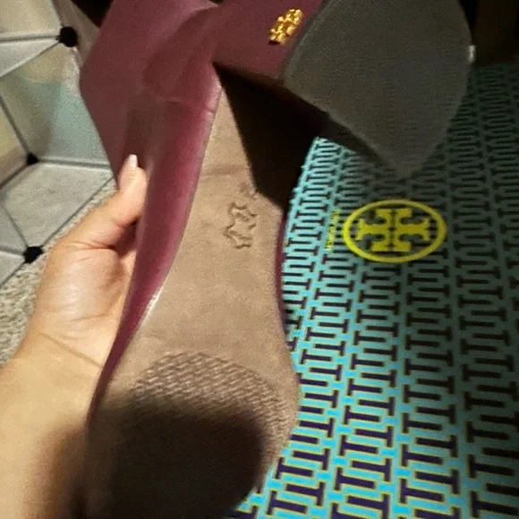 Tory Burch Red Over the Knee Boots with Block Heel - Picture 6 of 8